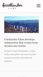 Mobile Screenshot of friedlanderfilms.com